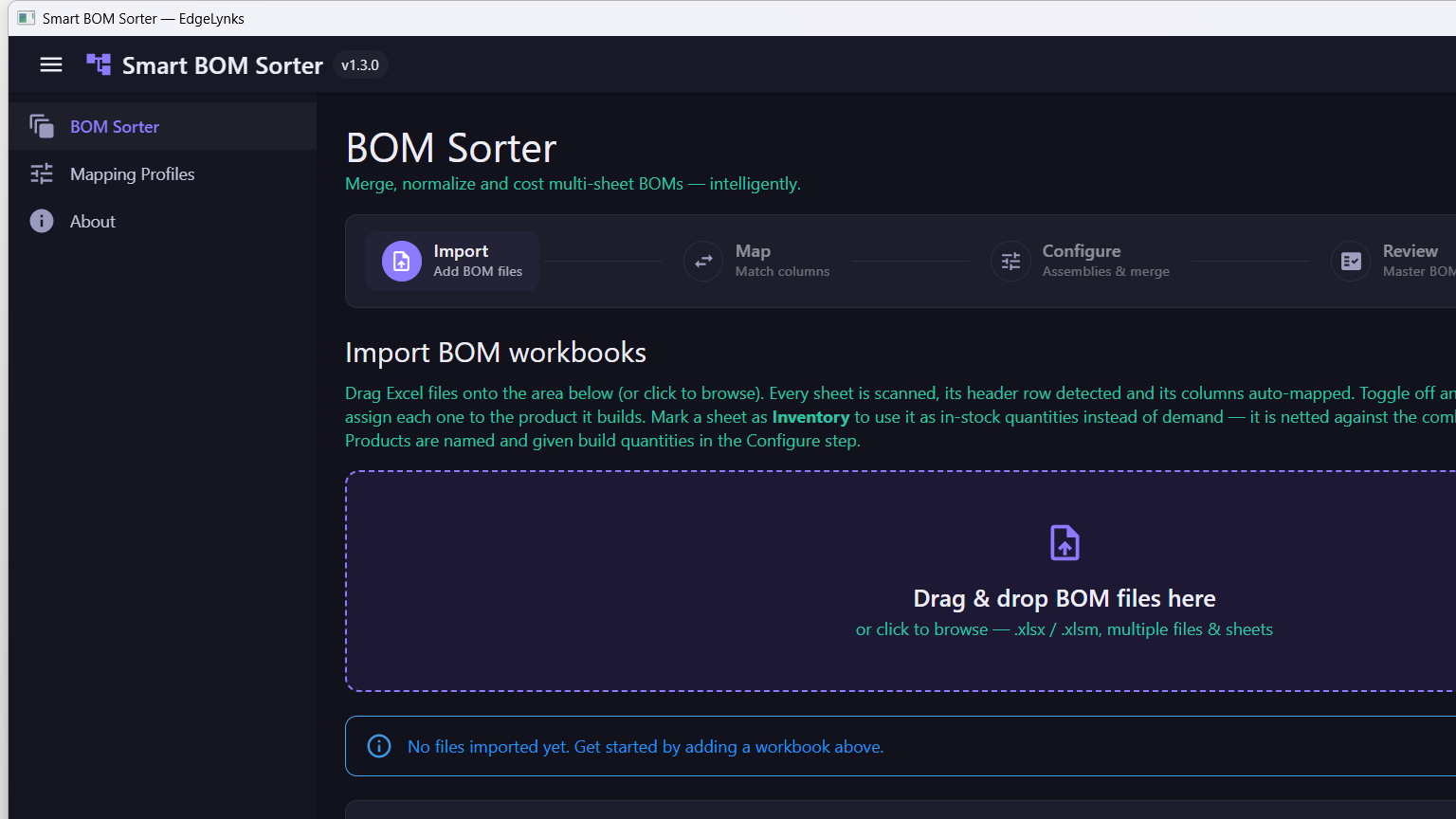Smart BOM Sorter screenshot