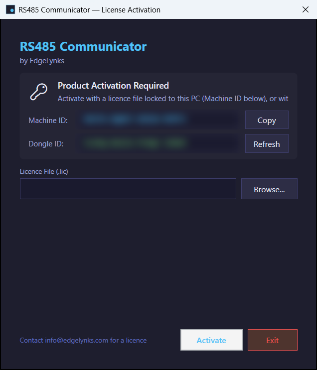 Licensing & activation